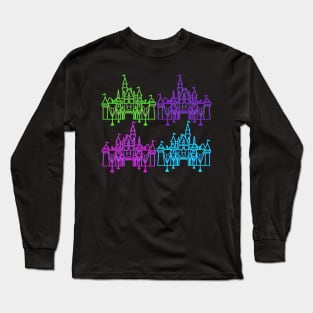 neon castles Long Sleeve T-Shirt